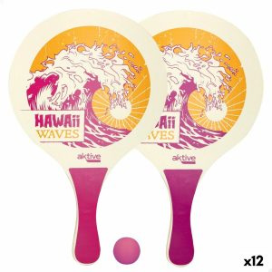 Beach Spades with Ball Aktive Hawai Wood 23