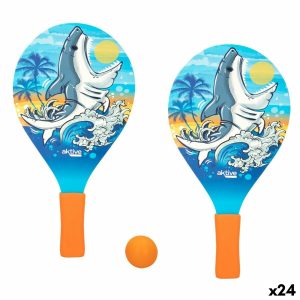 Beach Spades with Ball Aktive Shark 19