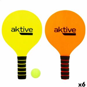 Beach Spades with Ball Aktive Yellow Orange 18