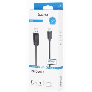 Cable Micro USB Hama 00200632 Black 1