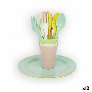 Dinnerware Set Dem 20 Pieces Multicolour Picnic (12 Units)