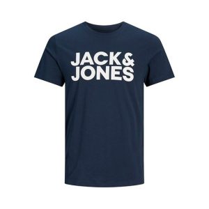 Men’s Short Sleeve T-Shirt Jack & Jones JJECORP LOGO TEE 12151955 Navy Blue
