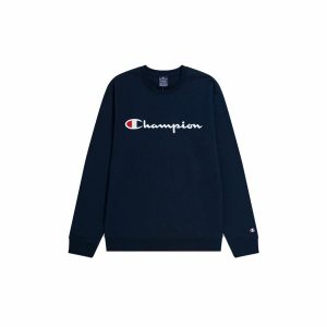 Men’s Sweatshirt without Hood Champion Crewneck Blue