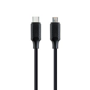 Micro USB 2.0 B to USB C Cable GEMBIRD CC-USB2-CMMBM-1.5M Black 1