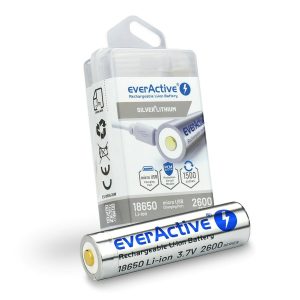 Rechargeable Batteries EverActive EV18650-26M 3
