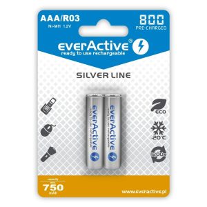 Rechargeable Batteries EverActive EVHRL03-800 AAA R03 1