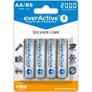 Rechargeable Batteries EverActive EVHRL6-2000 AA LR6 1
