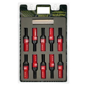 Screw kit OMP OMPS09971406 28 mm Red M14 x 1