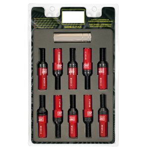 Screw kit OMP OMPS09981206 28 mm Red M12 x 1