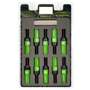 Screw kit OMP OMPS09981208 28 mm Green M12 x 1