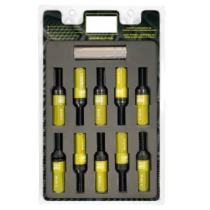 Screw kit OMP OMPS09981209 28 mm Yellow M12 x 1