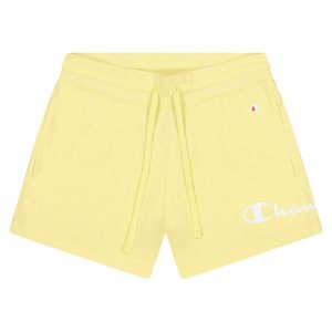 Sports Shorts for Women Champion Drawcord Pocket Yellow