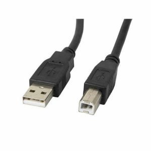 USB 2.0 A to USB B Cable Lanberg CA-USBA-11CC-0018-BK Black 1