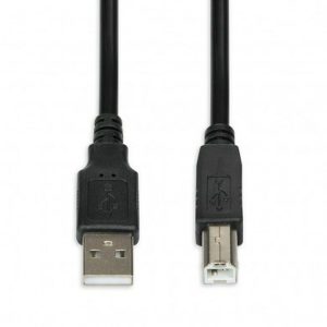 USB A to USB B Cable Ibox IKU2D Black 1