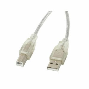 USB A to USB B Cable Lanberg CA-USBA-12CC-0018-TR 1