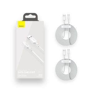 USB A to USB C Cable Baseus TZCATZJ-02 White 1