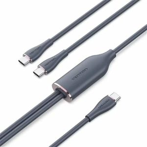 USB A to USB-C Cable Vention CTMBG Black 1