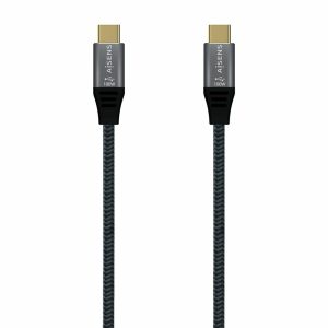 USB-C Cable Aisens A107-0628 1 m Grey (1 Unit)