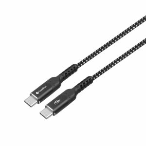 USB-C Cable CoolBox COO-CAB-UC-60W Black Black/Grey 1