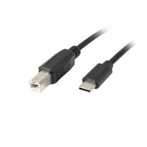 USB-C Cable Lanberg CA-USBA-13CC-0018-BK Black 1