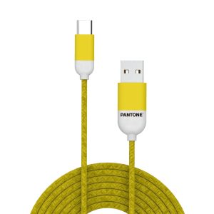 USB-C Cable to USB Celly PT-TC001-5Y Yellow 1
