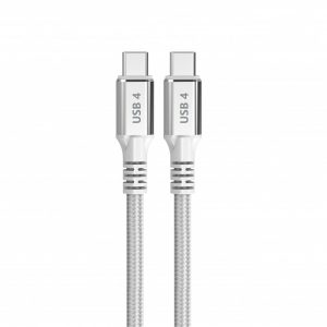 USB-C to USB-C Cable DCU White 1