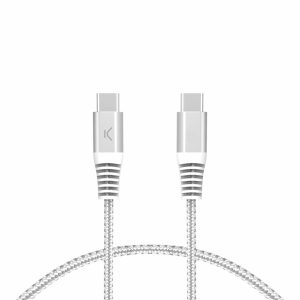 USB-C to USB-C Cable KSIX White