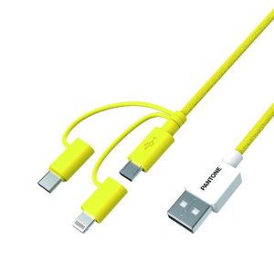 USB Cable Pantone PT-USB003Y1 Yellow 1