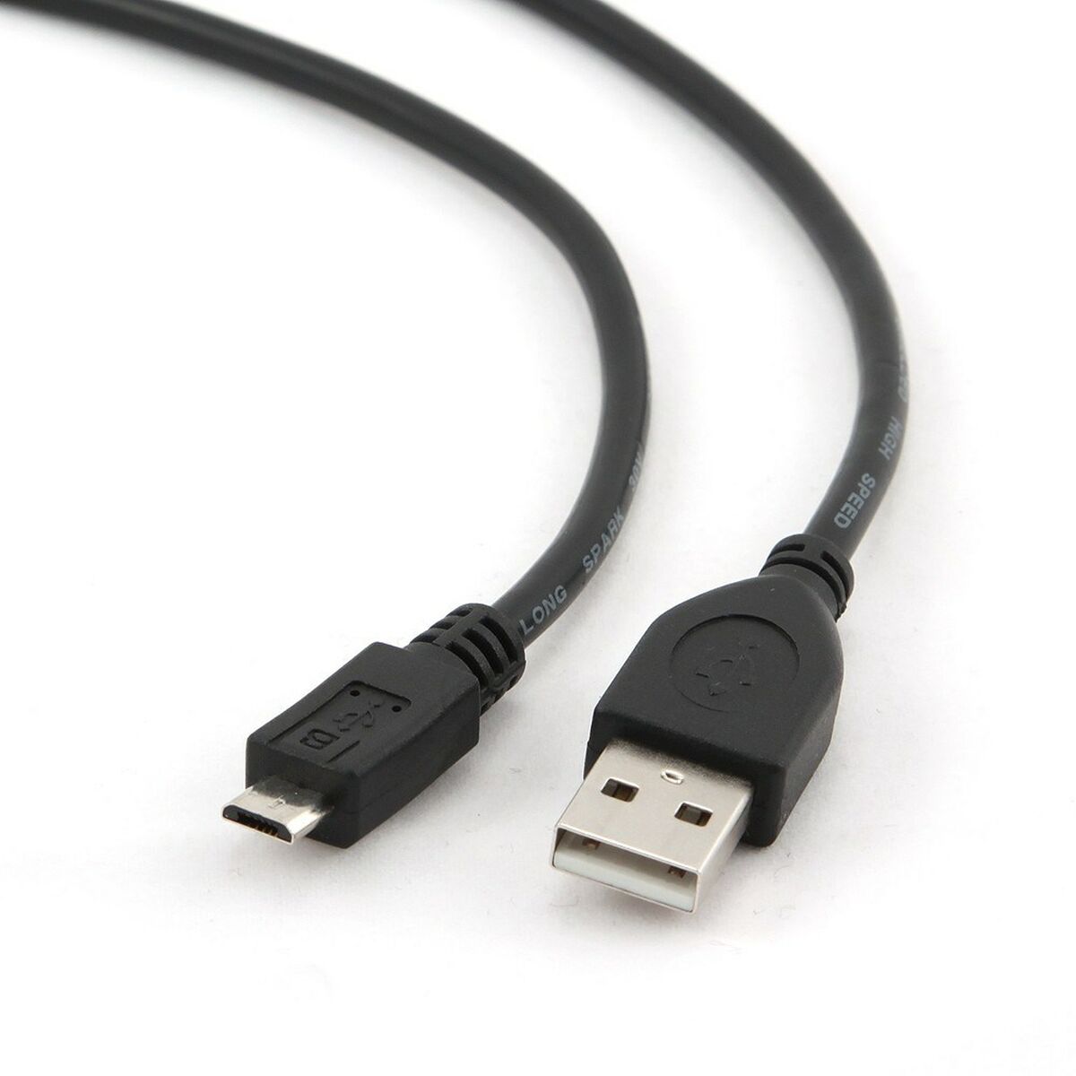 USB Cable to micro USB GEMBIRD 1.8m USB 2.0 A/Micro-B M (3 m) Black 1