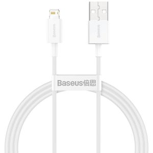 USB to Lightning Cable Baseus CALYS-A02 White 1 m